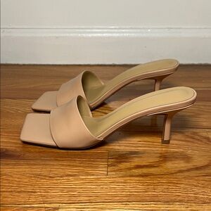 Tony Bianco Nude Slide Heels